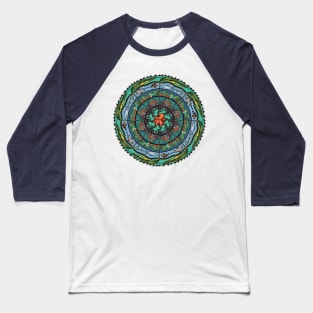 Salish Sea Mandala Baseball T-Shirt